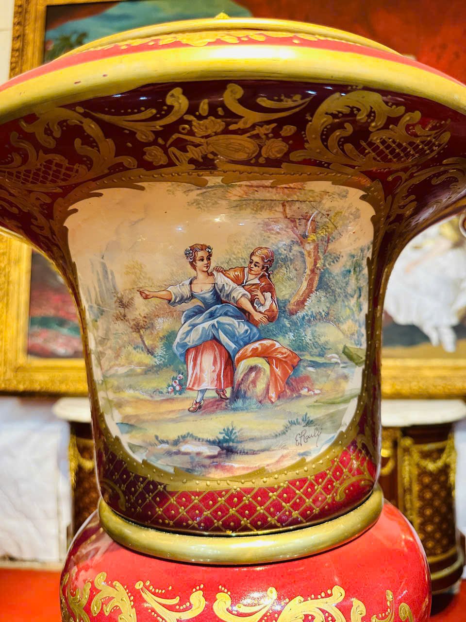 Bình gốm sứ châu Âu cổ điển [TH2823]